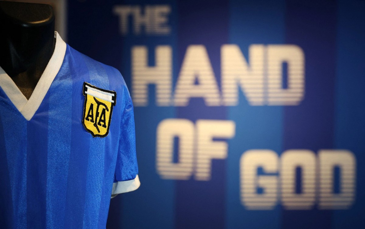 Diego Maradona's 'Hand of God' jersey sells for world record $9.28M at  auction 